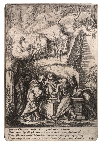 Entombment by Wenceslaus Hollar